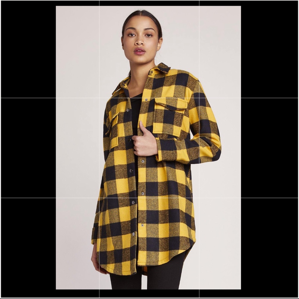 Plaid Company Shacket